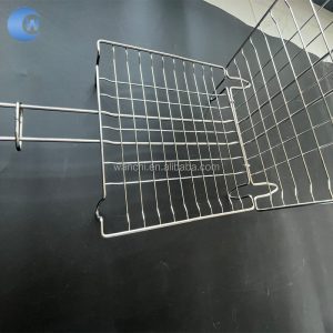 Rectangular BBQ Grill Net with Handle