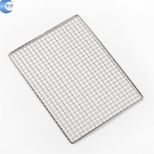 Factory Custom Square Crimped Stainless Steel BBQ Grill Mesh Woven Barbecue Net