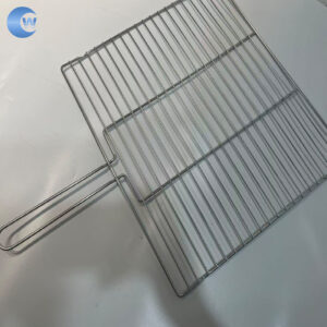 Customizable Stainless Steel Square BBQ Grilling Mesh With Handle Commercial Outdoor Barbecue Cooking Rack