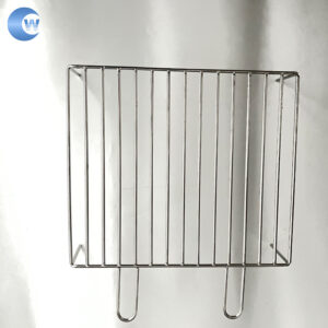 Stainless Steel BBQ Grill Rack With Side Handle Heavy Duty Barbecue Grilling Grid For Camping Outdoor Cooking